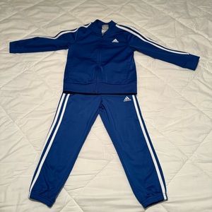 Adidas Tricot Tracksuit Blue Size 5